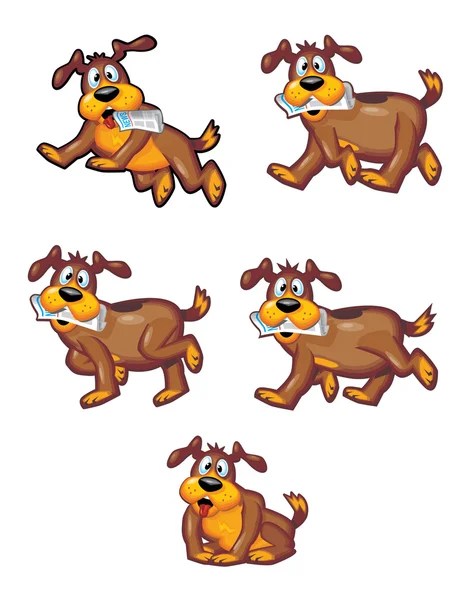 Dibujos animados perro — Vector de stock