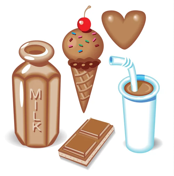 Chocolademelk Stockvector