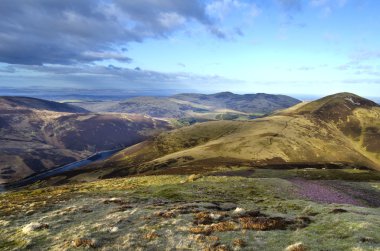 Yandım hukuk, İskoçya'nın pentlands hills'in zirvesine gelen nefes kesici manzara