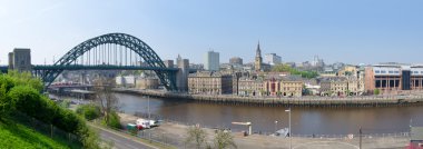 Panoramic view of the City of Newcastle clipart