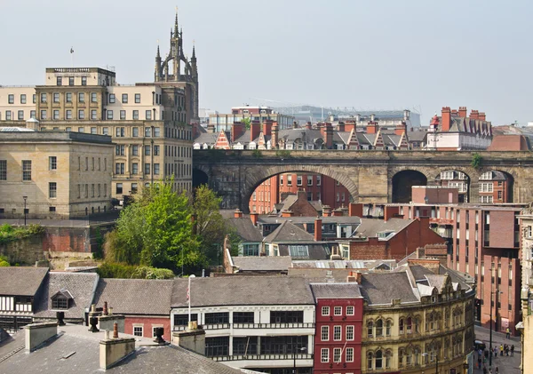 Vista del centro de Newcastle desde Gateshead — Foto de Stock