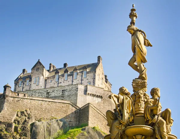 Kasteel van Edinburgh, Schotland — Stockfoto