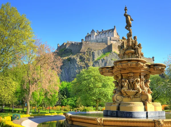 Kasteel van Edinburgh, Schotland — Stockfoto