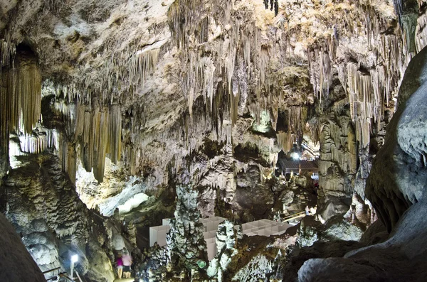 Stalattiti nelle Grotte di Nerja, Spagna — Foto Stock