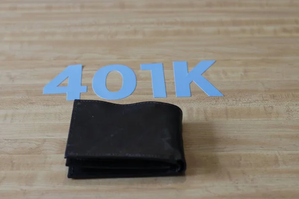 401k on a piggy bank. Savings for retirement. — Stock Photo, Image