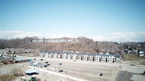 Port Stanley Ontario hava görüntüleme. Erie Gölü 'ndeki turist kasabası — Stok video