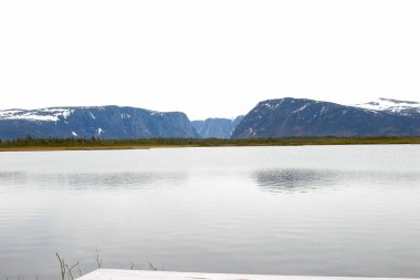 Batı deresi göleti, buzul fiyordun ürkütücü fotoğrafları.