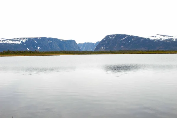 西側の小川の池 氷河の不気味な写真フィヨルドの彫刻 — ストック写真