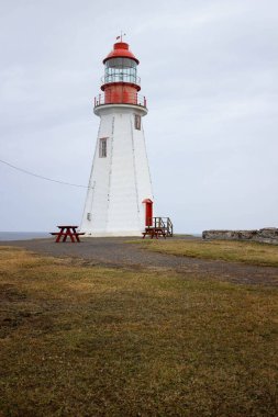 Port au choix, Newfoundland, Kanada 'daki Port Richie deniz feneri