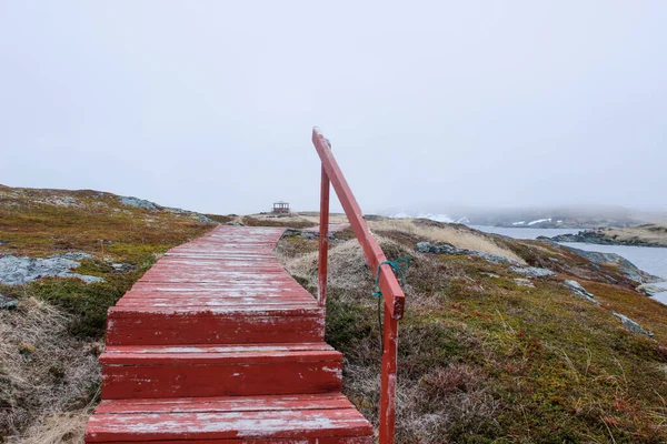 Τοπίο Φωτογραφία Του Όρμου Χήνας Newfoundland Κατά Διάρκεια Μιας Καταιγίδας — Φωτογραφία Αρχείου