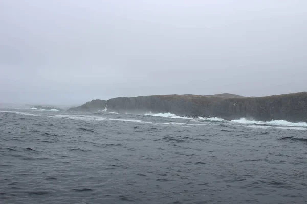 Bouře Newfoundlandském Oceánu Kanadě Během Května — Stock fotografie