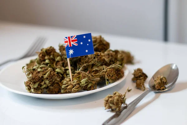 Australia Legalization Marijuana Theme Photo — 스톡 사진