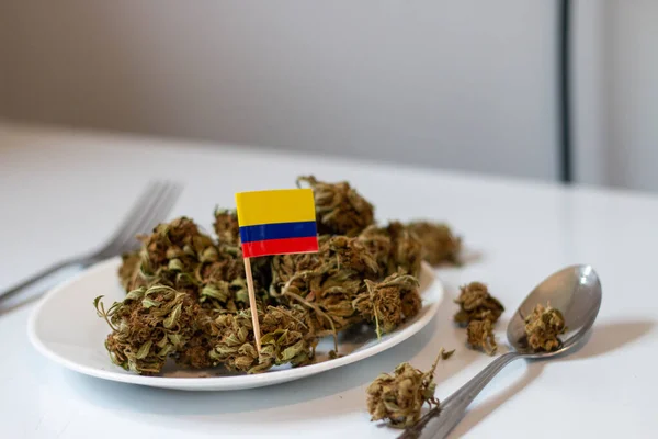 Foto Tema Marijuana Ricreativa Colombia Immagine Stock