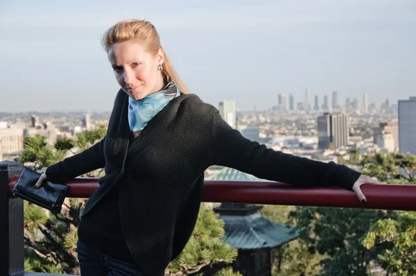 Los Angeles downtown on a sunny day — Stock Photo, Image