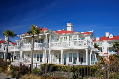 güneşli bir gün Vancouver, Kanada, lüks ev.