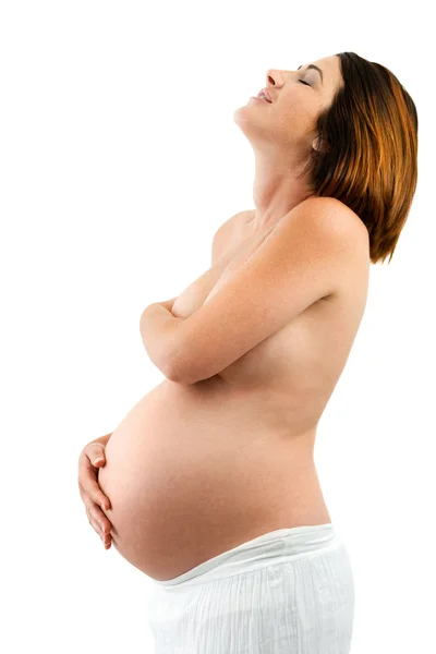 Retrato de mujer embarazada atractiva . — Foto de Stock