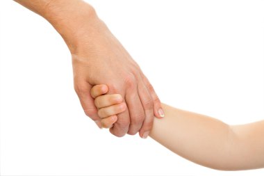 Anneler, bebekler elini tutarak el.