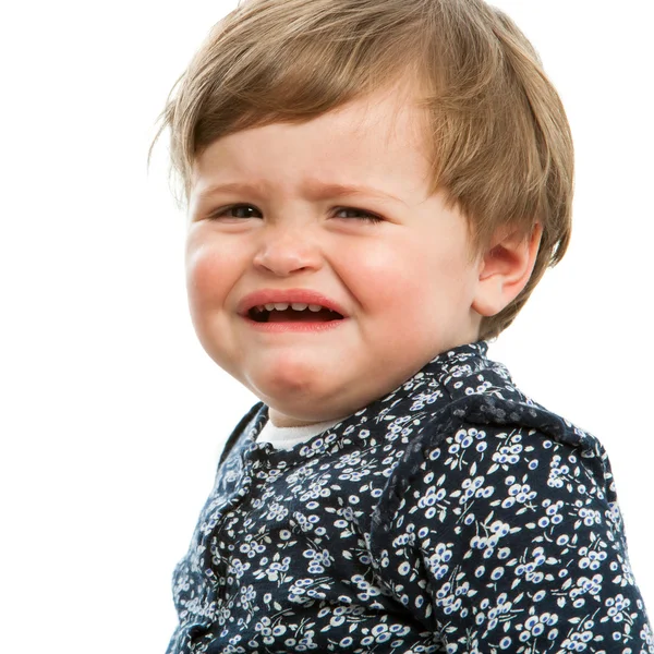 Ongelukkig meisje huilen. — Stockfoto