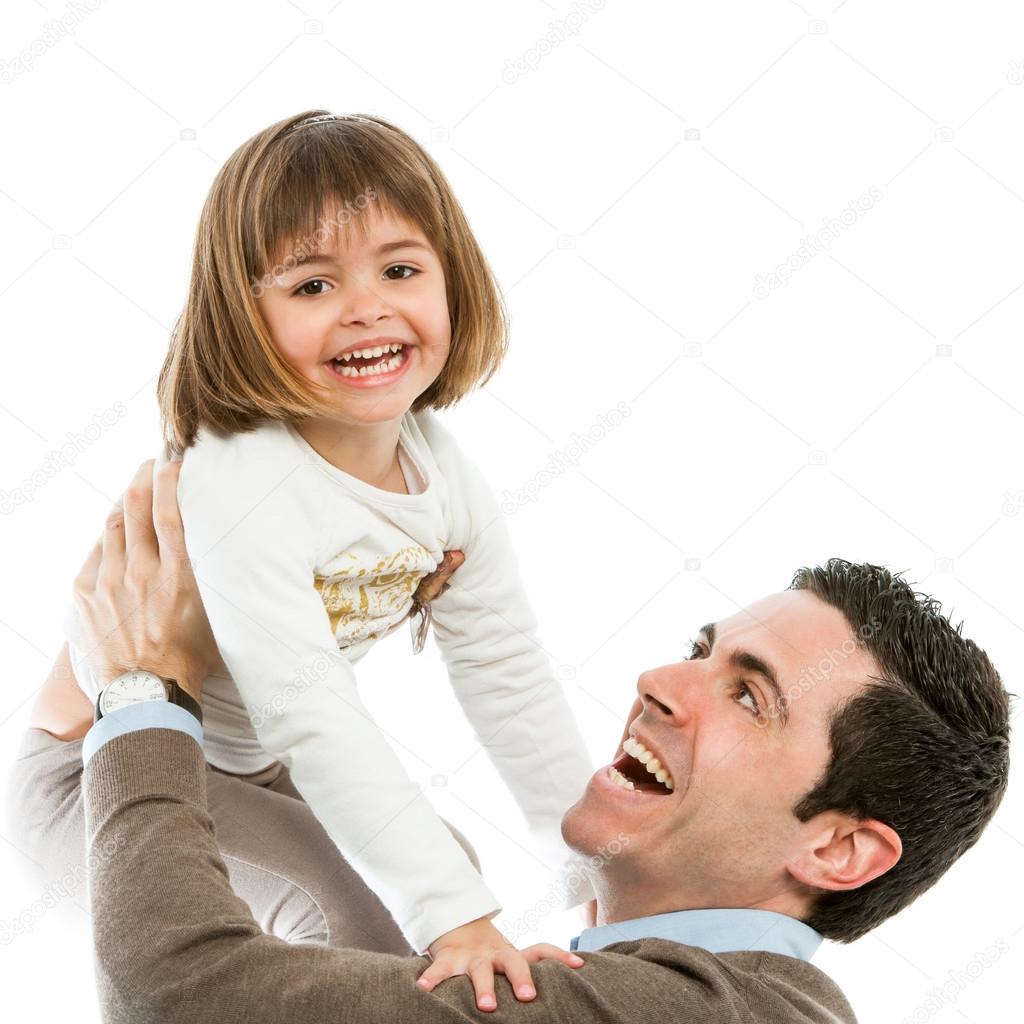 Dad and daughter playing around. Stock Photo by ©karelnoppe 23458730