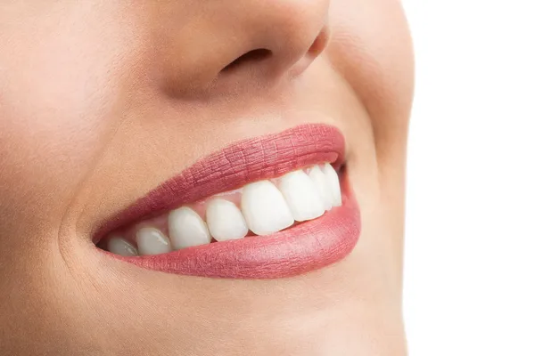 Macro close up of perfect teeth. — Stock Photo, Image