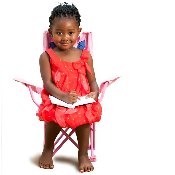 African youngster with note book. — Stock Photo, Image