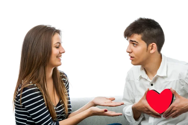 Teen couple — Stock Photo, Image