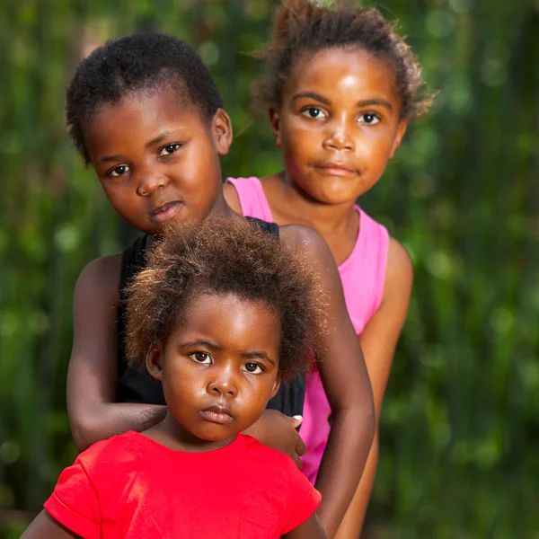 Portrait of african kids outdoors. — Stock Photo, Image