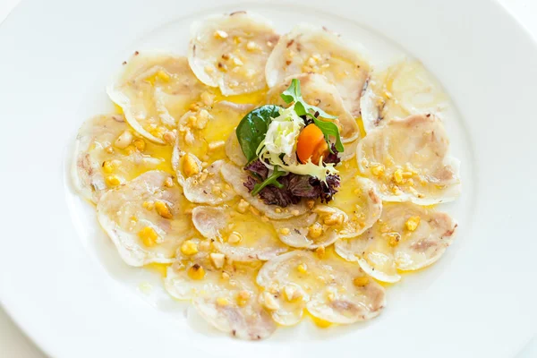 Pork trotter carpaccio. — Stock Photo, Image