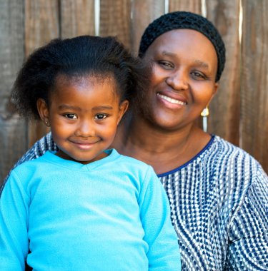 Afrikalı Çocuk ile anne.