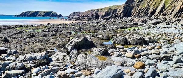 Welsh Beach Sands Pembrokeshire Wales Egyesült Királyság — Stock Fotó