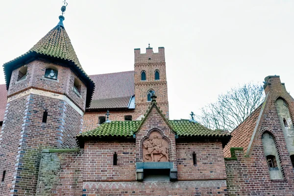 Slottet Den Teutoniska Orden Malbork Det Största Slottet Världen Efter — Stockfoto