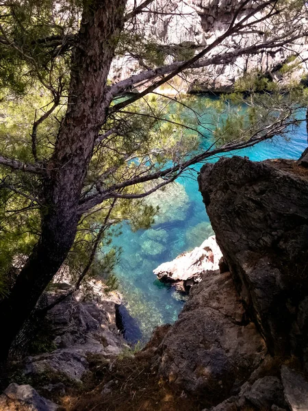 地中海 崖からの眺め マヨルカ島 スペイン — ストック写真