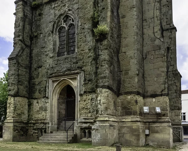 Chichesterská Katedrála Katedrála Nejsvětější Trojice Volně Stojící Středověká Zvonice Známá — Stock fotografie