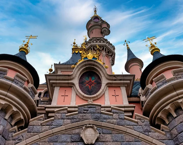 Spící kráska hrad - Disneyland Paříž, Chessy, Francie — Stock fotografie
