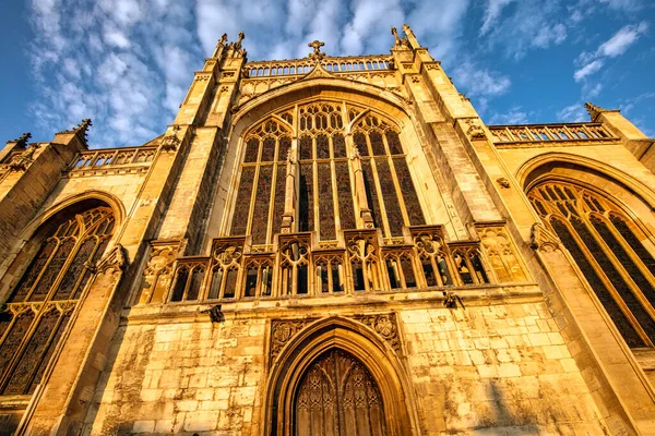 Gloucester Katedrali, resmi olarak St Peter Katedrali ve Gloucester, Gloucestershire, İngiltere 'deki Kutsal ve bölünemez Üçlemeci. — Stok fotoğraf