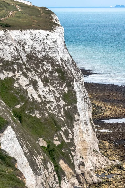 Ngiltere Nin Dover Ngiltere Deki Beyaz Uçurumları — Stok fotoğraf
