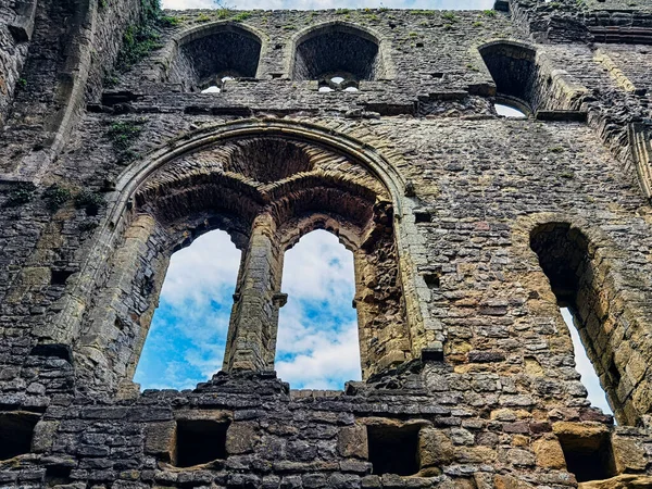 Remains Chepstow Castle Castell Cas Gwent Chepstow Monmouthshire Wales United — Stockfoto
