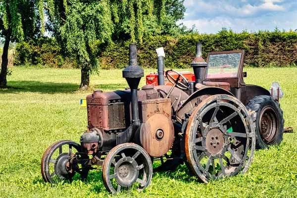 Vintage German Tractor Lanz Bulldog Choczewo Pomerania Poland August 2021 — ストック写真