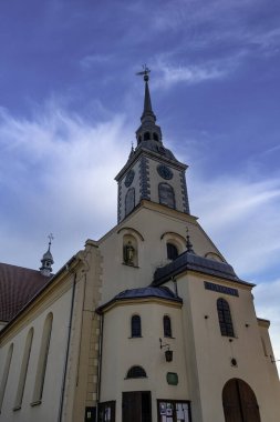 Parish church of the Most Holy Trinity in Wejherowo, Pomerania, Poland on 12 August 2022