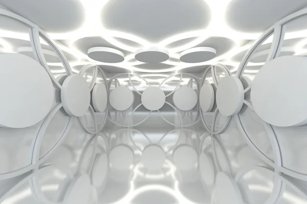 Abstract white sphere wall — Stock Photo, Image