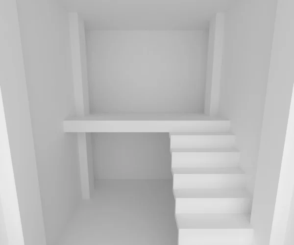 Leerer Raum mit Treppe — Stockfoto