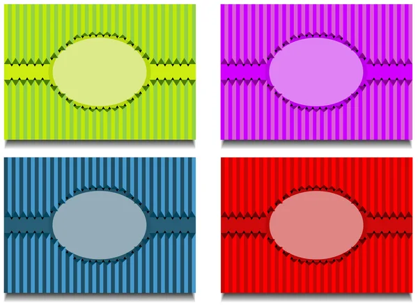 Kleurrijke kaarten — Stockvector