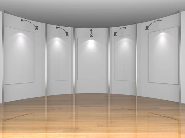 White gallery room — Stock Photo, Image