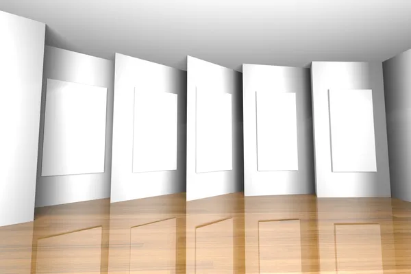 White gallery room — Stock Photo, Image