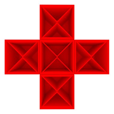 Sağlık için kırmızı raf