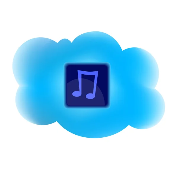 Clouding icône de note de calcul — Image vectorielle