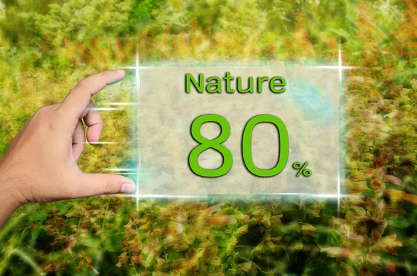 Natural 80 percent — Stock Photo, Image