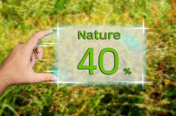 Natural 40 percent — Stock Photo, Image