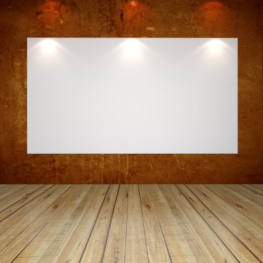 kahverengi grunge doku duvar beyaz canvas