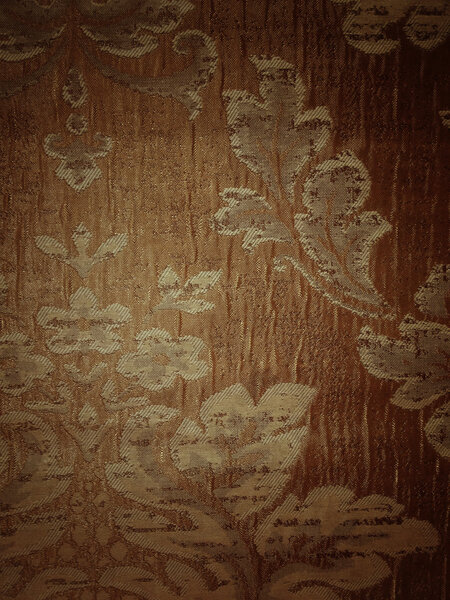 Цветочный узор на текстуре ткани
